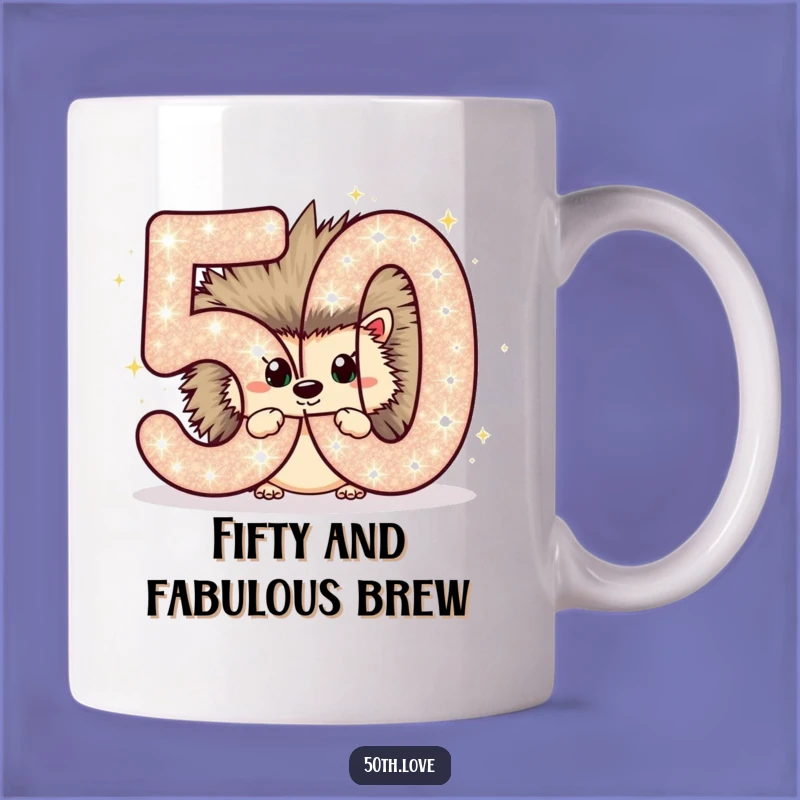Funny Hedgehog 50th Birthday Mug: A Hilarious Surprise for the Big 5-0