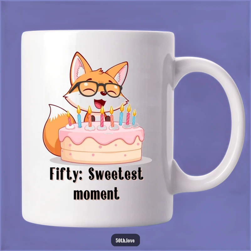 Funny Fox Birthday Mug: Giggle Your Way to a Milestone Gift!
