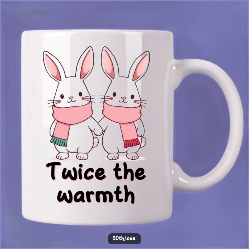 Funny Bunny Friendship Mug: Adorable Duo for Cozy and Hilarious Gift Moments