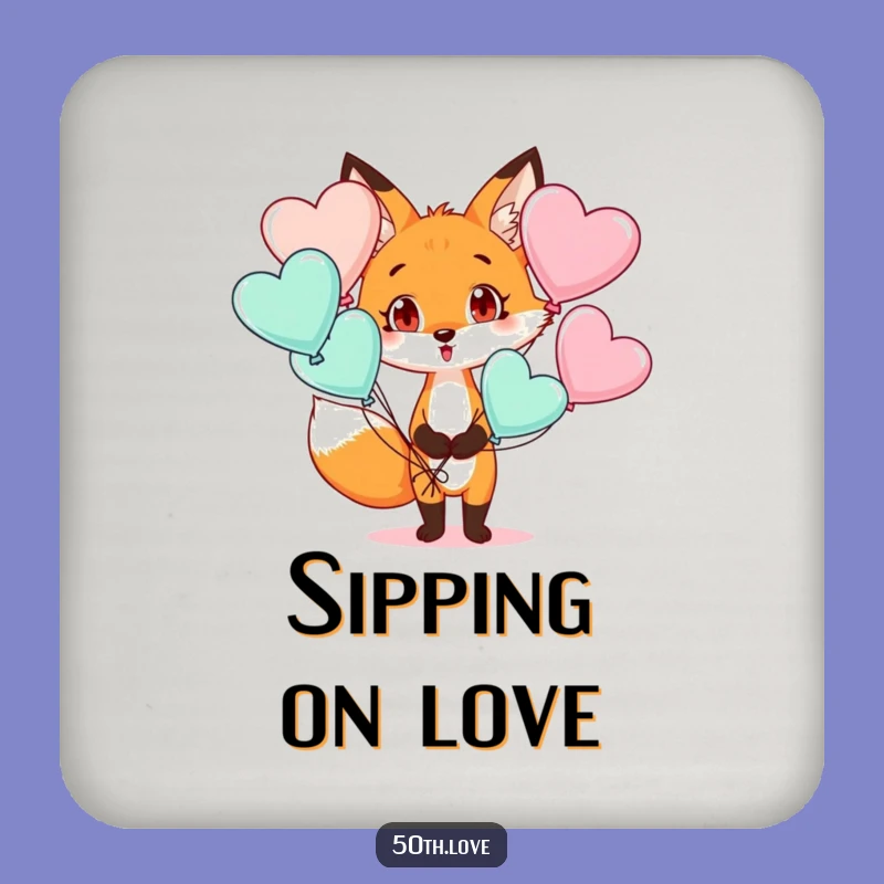 Funny Surprised Fox Coaster: protect surfaces with charming surprise