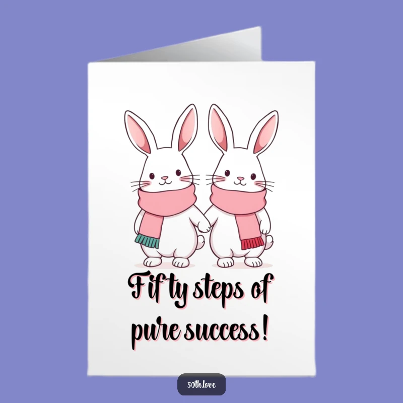 Free Printable Bunny Congratulations Card: Sweet Downloadable Duo Gift for Shared Success