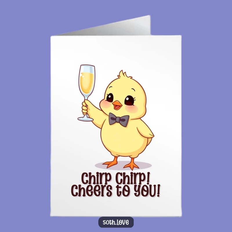 Free Printable Chick Congrats Card: Cheers to Success Funny Downloadable Gift