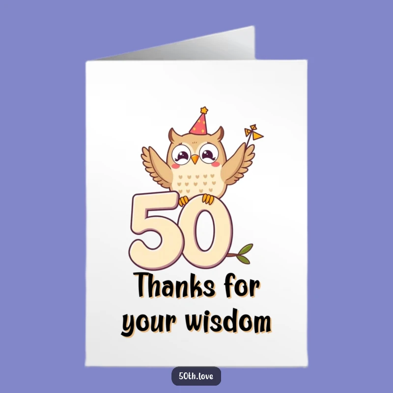 Free Printable Funny Thank You Card: Owl Gratitude Downloadable