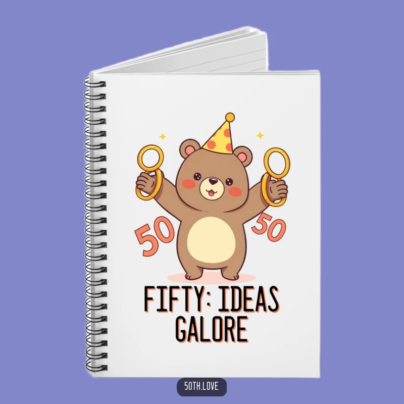 Funny Bear 50th Birthday Notebook: Hilarious Journal Gift!