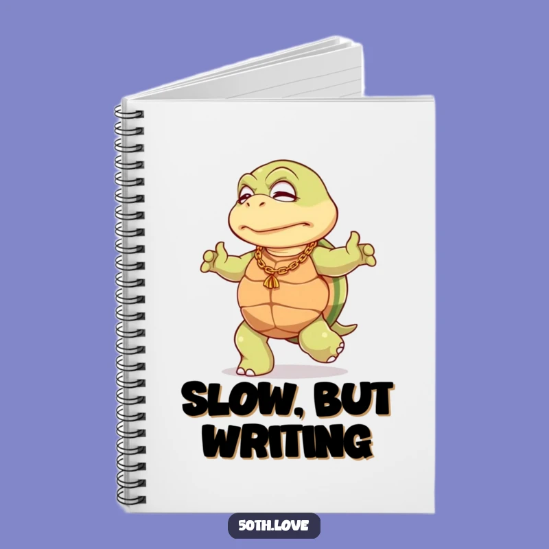 Funny Turtle 50th Birthday Notebook: Adorable Journal for Hilarious Grooves