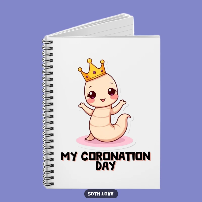 Funny Birthday Worm Notebook: jot down royal decrees and ideas