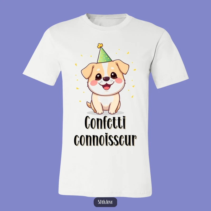 Funny Party Dog T-Shirt - Smiling Juggler Birthday Pup Tee