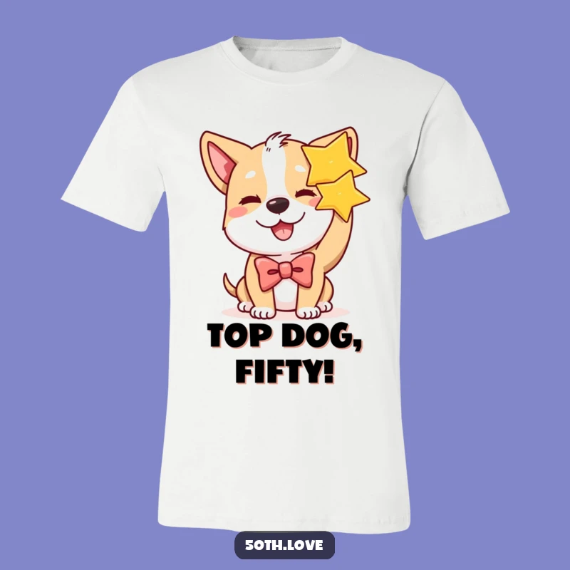 Funny Winking Dog Star T-Shirt - Dress to Impress for Your Birthday!